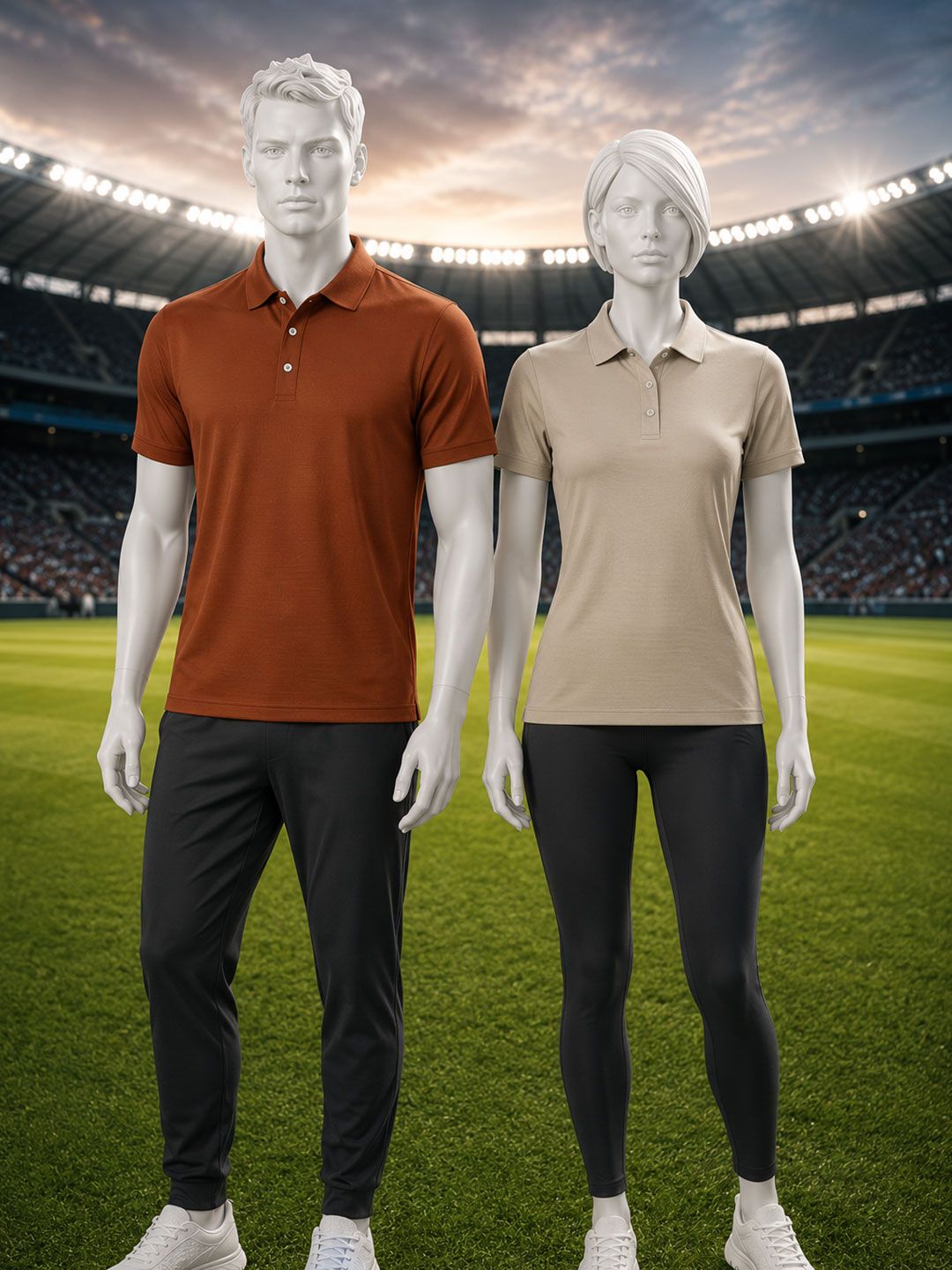 Dot Stripe Jacquard Polo